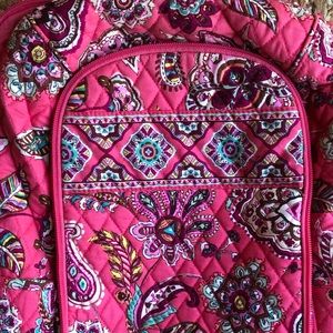 Vera Bradley Pink Floral Tech Backpack